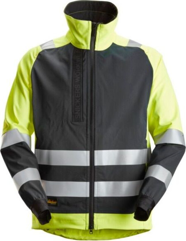 Arbeidsjakke high-vis gul/sort str 2XL