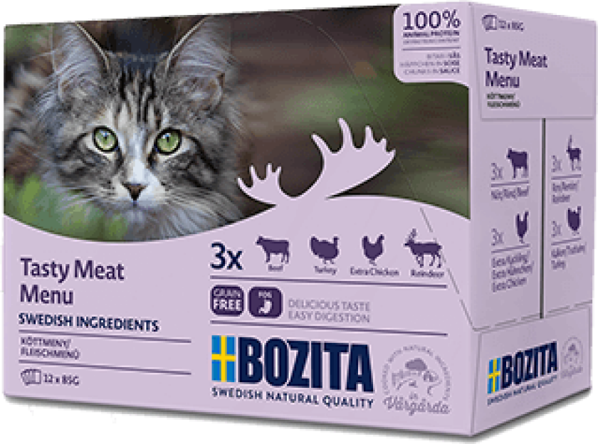 Bozita Multibox med Kjøtt 12x85 g