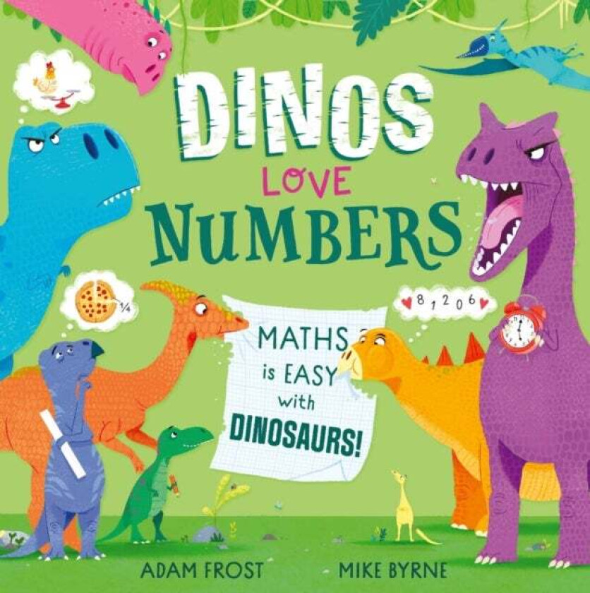 Dinos Love Numbers av Adam Frost
