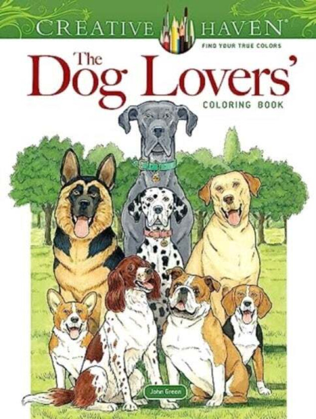Creative Haven the Dog Lovers' Coloring Book av John Green