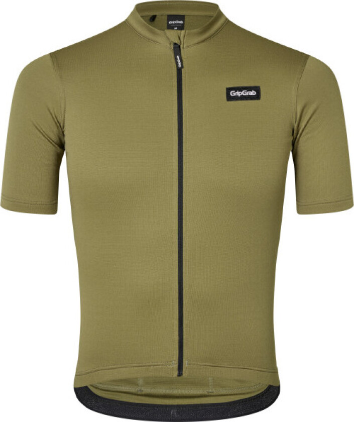 Gripgrab Men's Gravelin Merinotech Short Sleeve Jersey Olive Green L, Olive Green