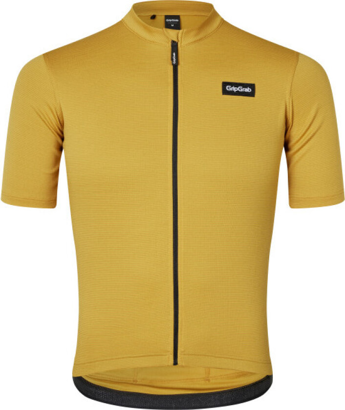 Gripgrab Men's Gravelin Merinotech Short Sleeve Jersey Mustard Yellow S, Mustard Yellow