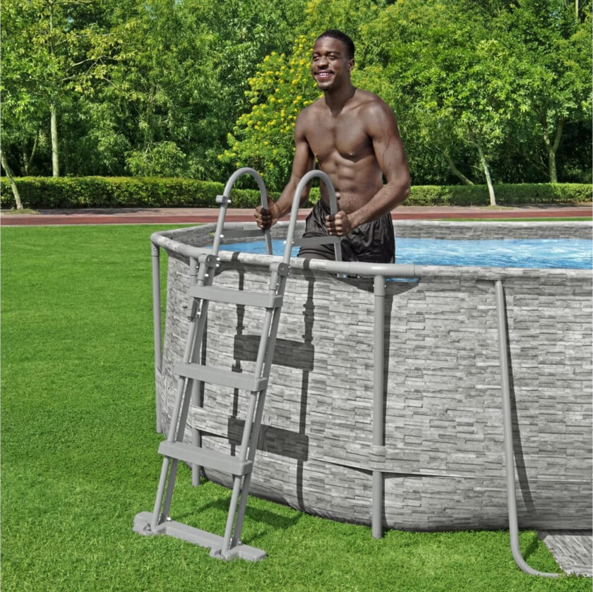 Bassengstige Flowclear 4-trinns 107 cm
