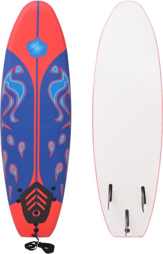 Surfebrett blå og rød 170 cm
