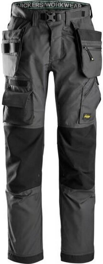 Gulvleggerbukse mørk grå/sort str 96