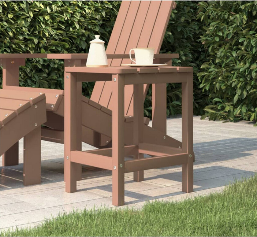 Bilde av Adirondack hagebord brun 38x38x46 cm HDPE