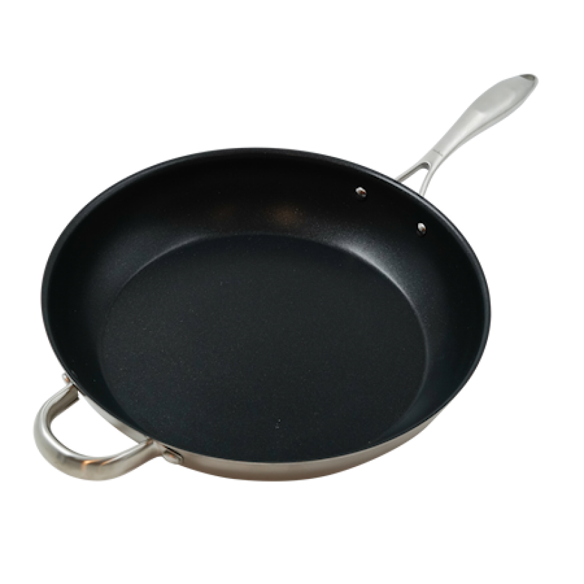 Stekepanne rustfritt stål 5-lags non-stick 32 cm