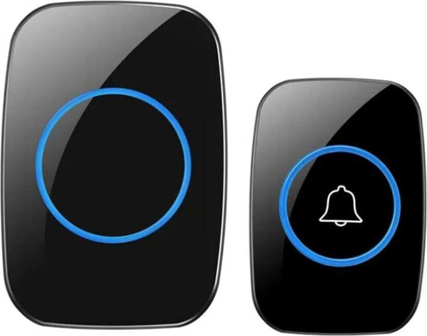 SiGN trådløs dørklokke LED IPX4 - Sort