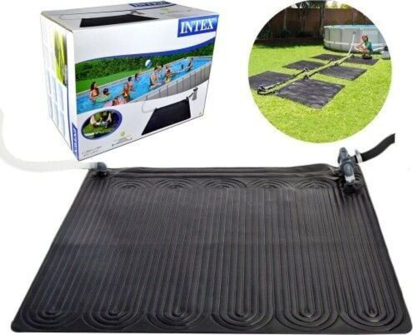 91056 Solvarmematte PVC 1,2x1,2 m Svart