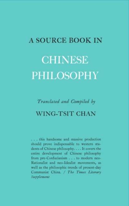 A Source Book in Chinese Philosophy