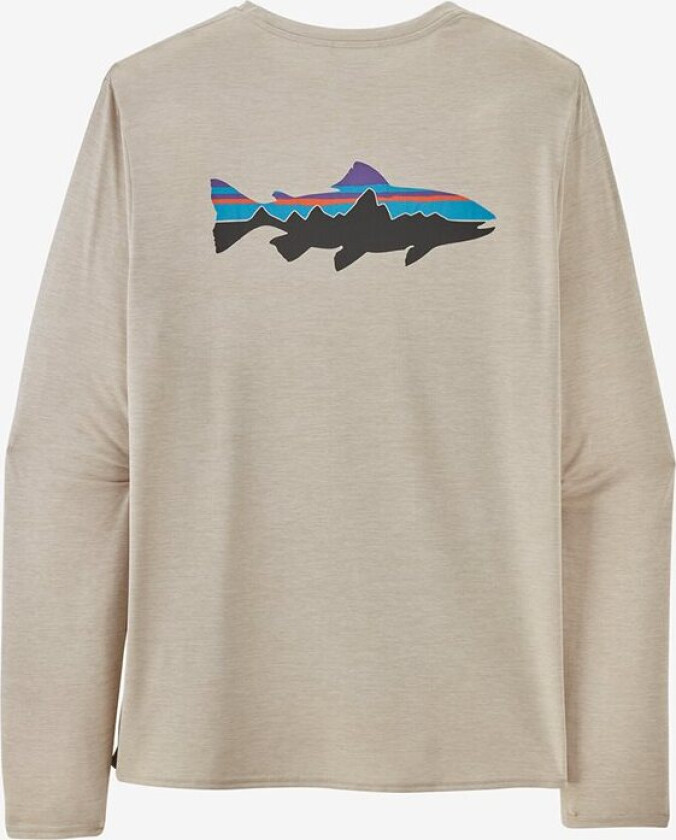 L/s Capilene Cool Daily Graphic Herre Fitz Roy Trout Pumice Xdye XL