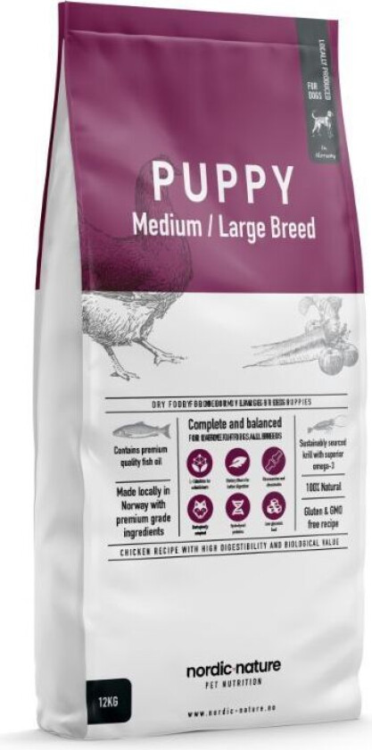 Puppy Medium/Large Breed Tørrfôr til valp 12 kg