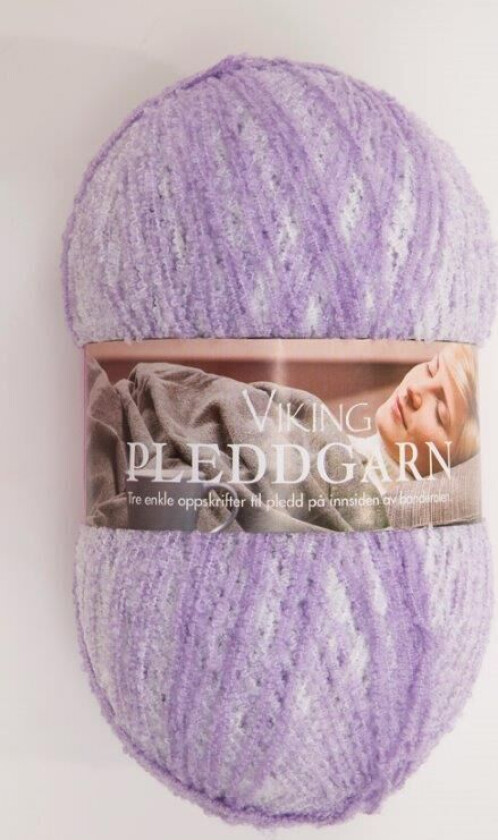 Pleddgarn 350 g Lys lilla 767 Viking Garn