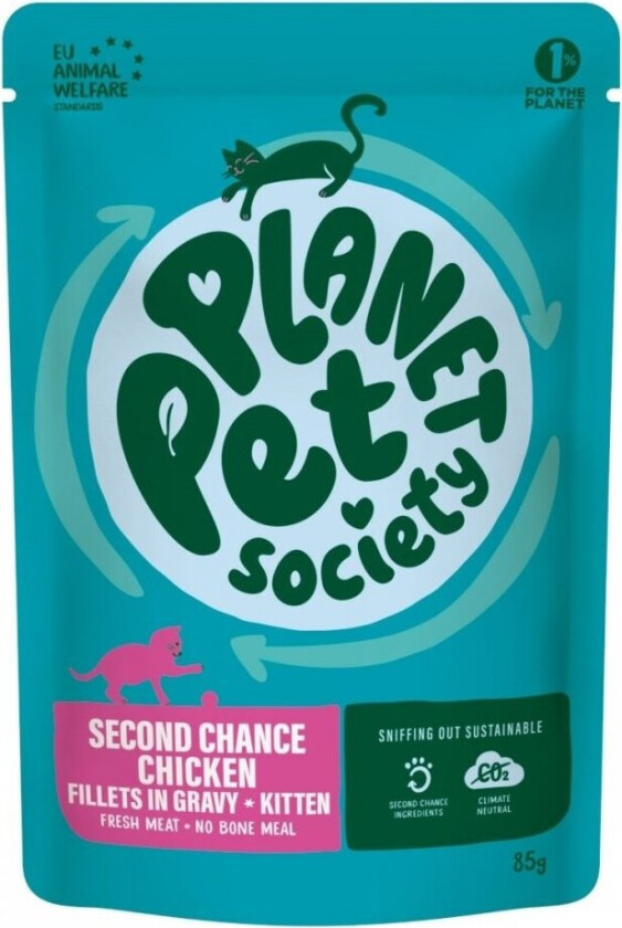 Planet Pet Society Cat Kitten Second Chance Chicken 85 g