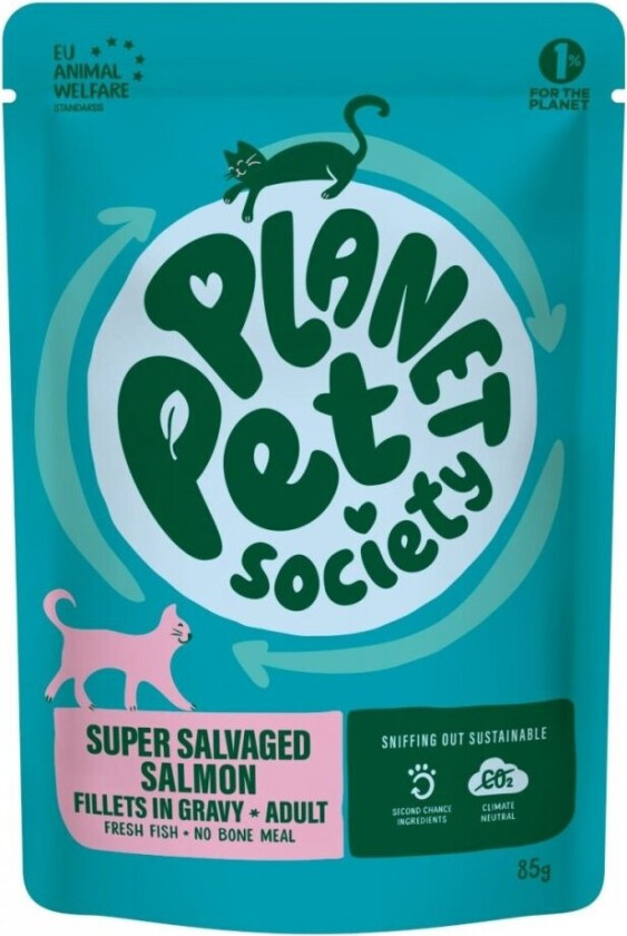 Planet Pet Society Cat Adult Super Salvaged Salmon 85 g