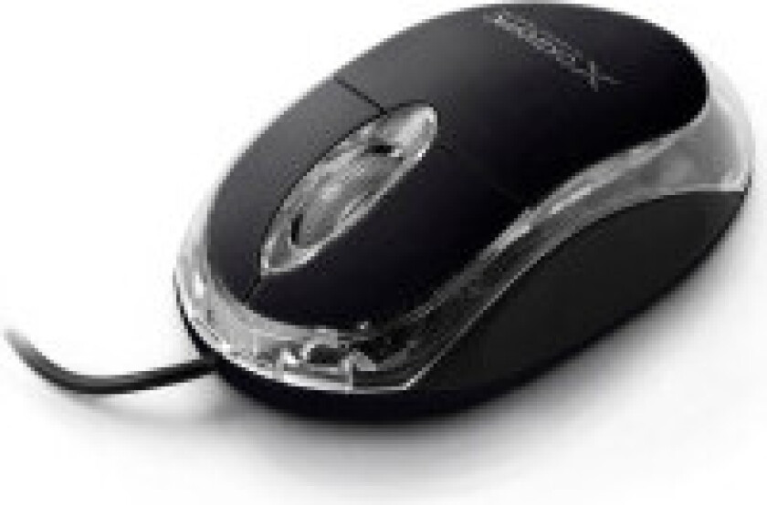 EXTREME CAMILLE 3D OPTICAL MOUSE. USB BLACK - Mus - Optisk - 3 knapper - Svart