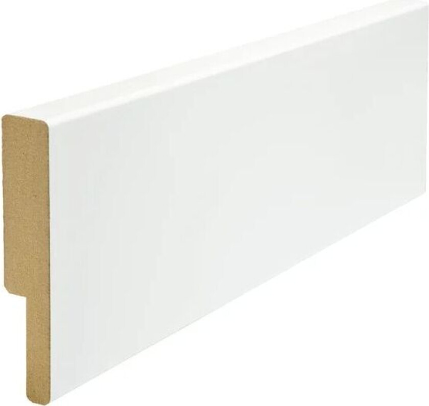 Utforing mdf hvit bomull S0502-Y 18x95x2440 mm