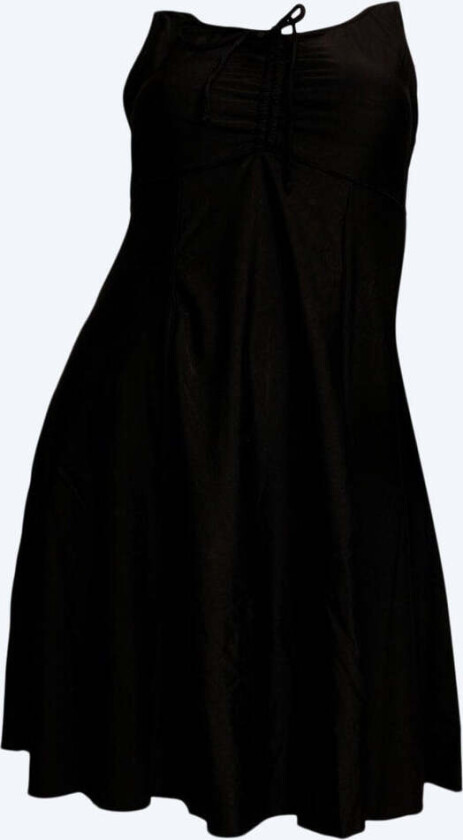 badedrakt med skjørt og ben til damer - Svart