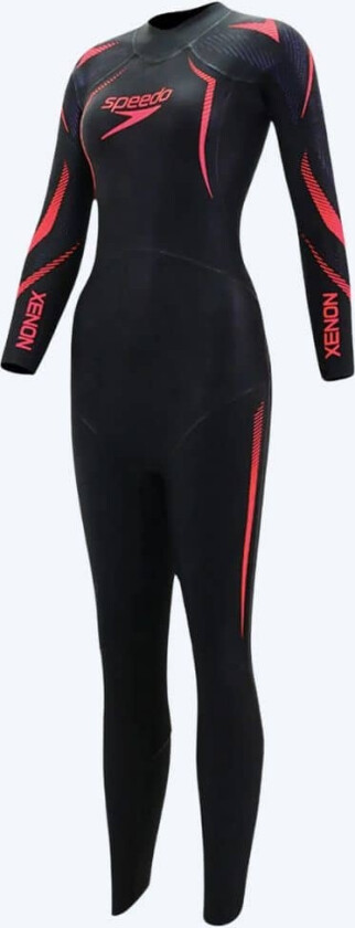 våtdrakt til damer - Xenon - Svart/rød