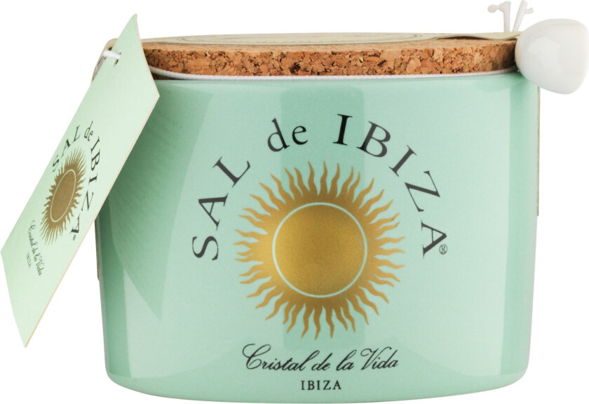 IBIZA Fleur De Sel, natursalt i keramikkkrukke