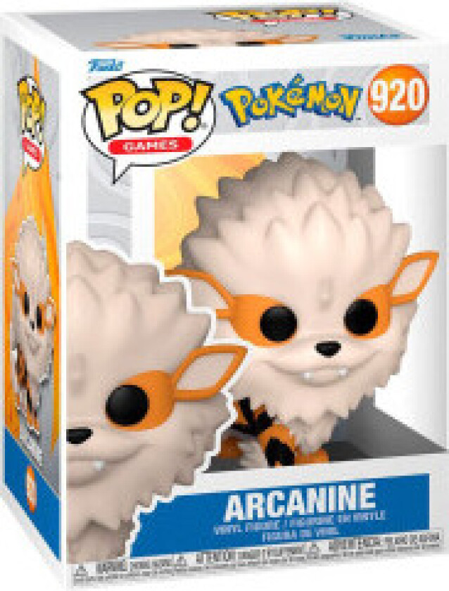 Funko Pop! Games: Pokemon - Arcanine #920 Vinyl Figure