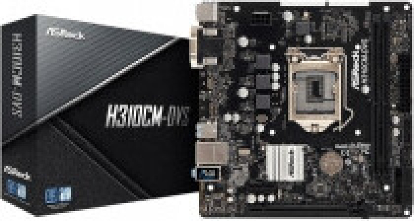 H310CM-DVS Hovedkort - Intel H310 - Intel LGA1151 socket - DDR4 RAM - Micro-ATX