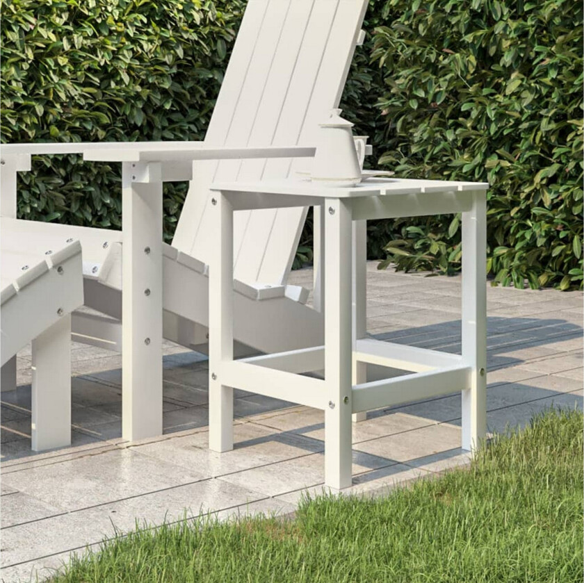 Bilde av Adirondack hagebord hvit 38x38x46 cm HDPE