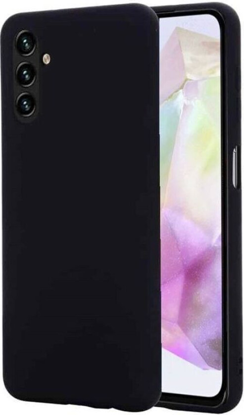 Liquid silikondeksel Samsung Galaxy A55 - Svart