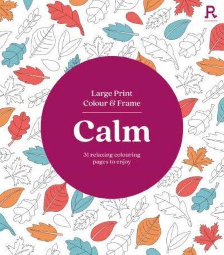 Large Print Colour & Frame - Calm (Colouring Book for Adults) av Richardson Puzzles and Games