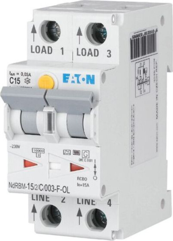 Jordfeilautomat xDigital NdRBM-15/2/C/003-F-OL - 1611925