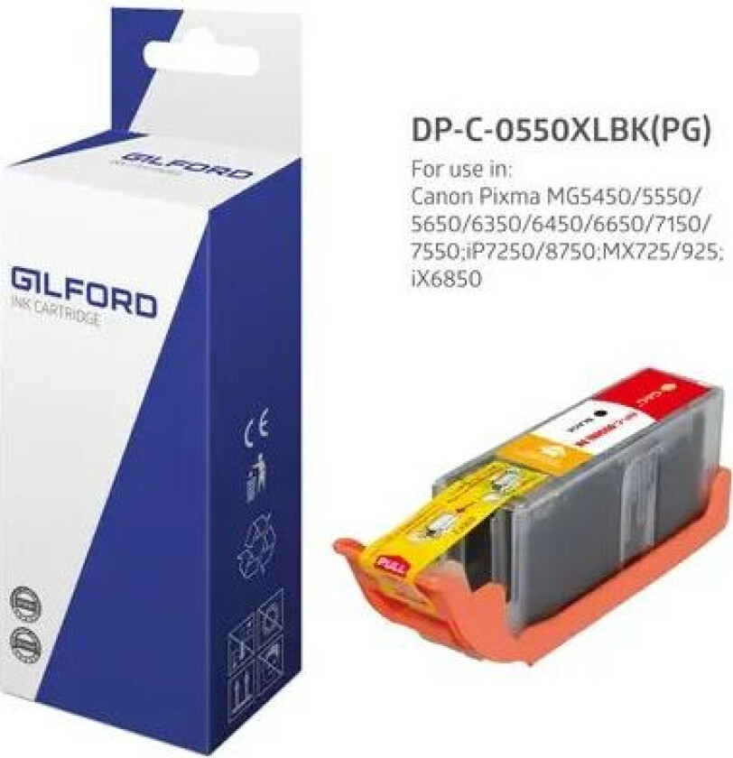 Blekk Svart Dc-550bk Xl