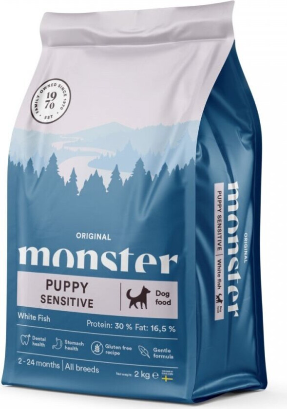 Bilde av Monster Dog Puppy Sensitive White Fish (17 kg)