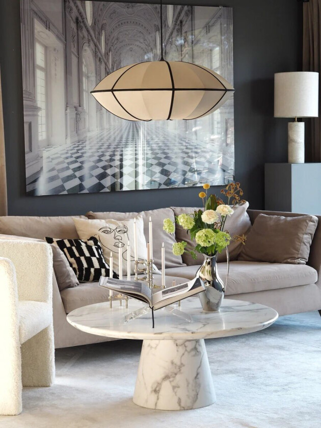 Ufo Lampeskjerm beige