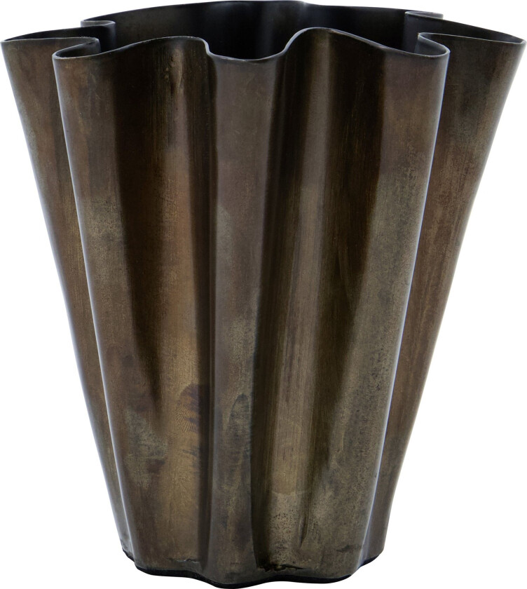 Flood vase 13 cm Antikk brun
