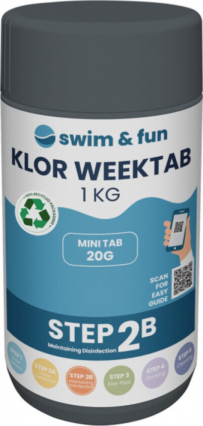 Klor Week Tab 20G, 1Kg