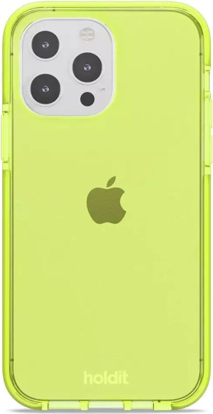 Holdit iPhone 13 Pro Seethru Deksel - Acid Green