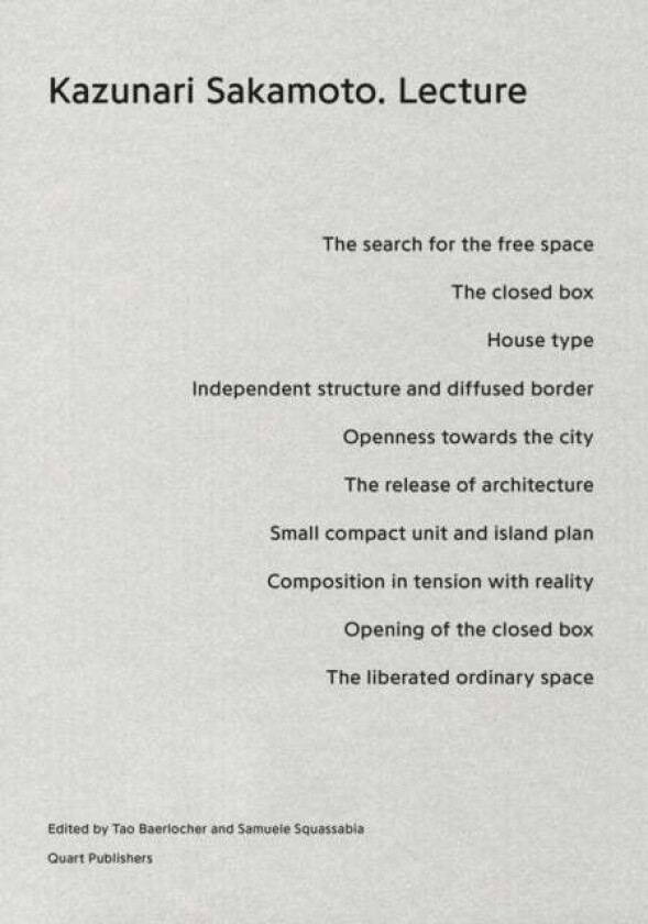 Kazunari Sakamoto: Lecture av Tao Baerlocher, Samuele Squassabia