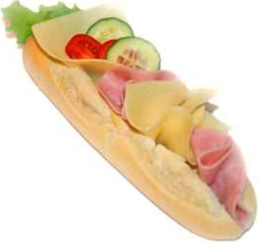 Baguette m/Ost&Skinke pr stykk