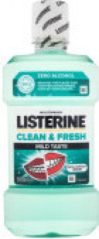 - Clean & Fresh Mild Taste Mouthwash - Unisex, 500 ml