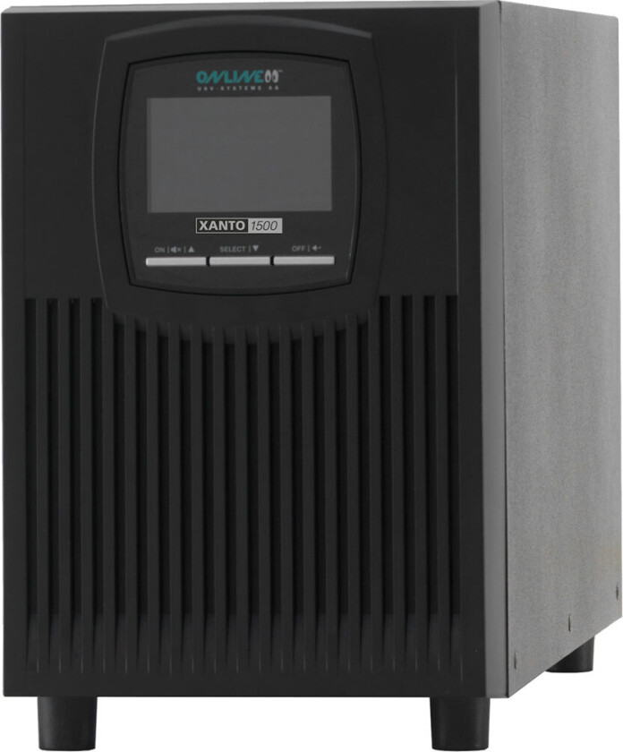 ONLINE USV-Systeme Online USV XANTO 1500 - UPS - AC 230 V - 1500 watt - 1500 VA - 9 Ah - RS-232, USB - utgangskontakter: 4