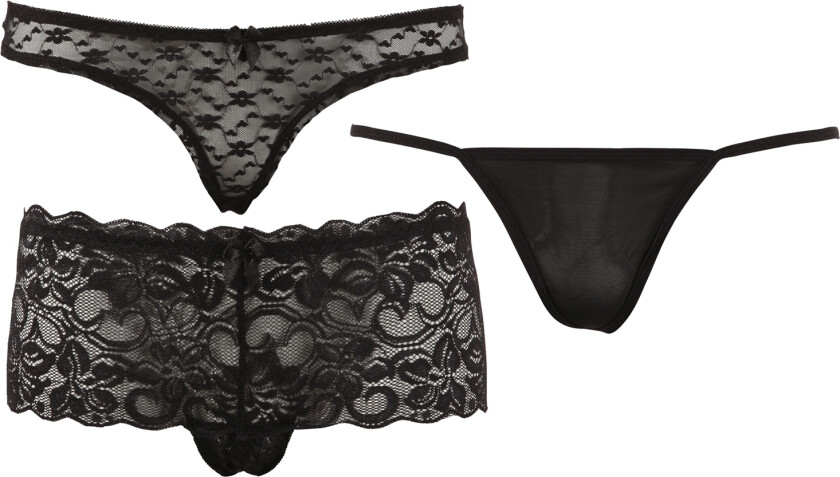 Blondetruser 3 pack Sett - Svart - L