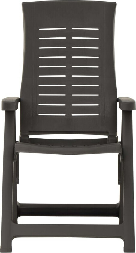 Hagelenestoler 2 stk plast antrasitt