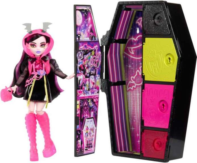 Bilde av Monster High Skulltimates Secrets Neon Frights - Draculaura