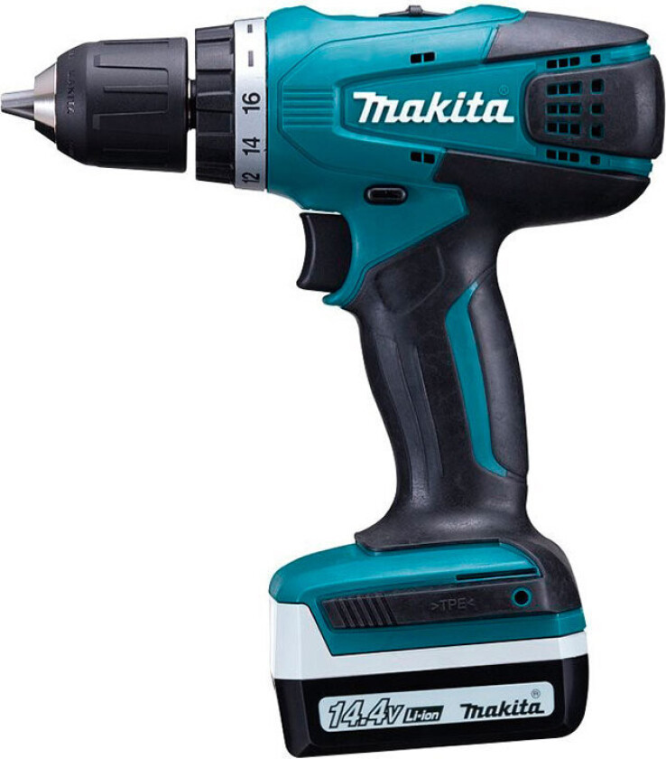 MAKITA DF347DWE + 2x 1,3 Ah Akku Cordless Drill Driver with Case