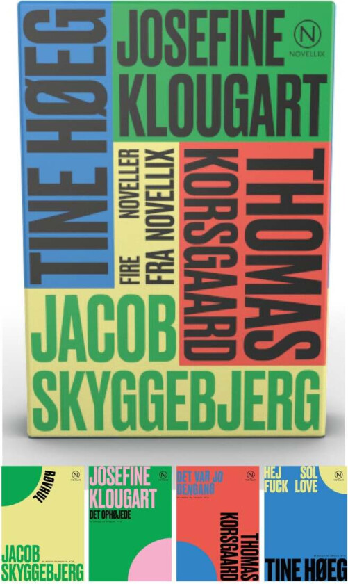 Gaveæske med fire noveller af Klougart, Korsgaard, av Josefine Klougart