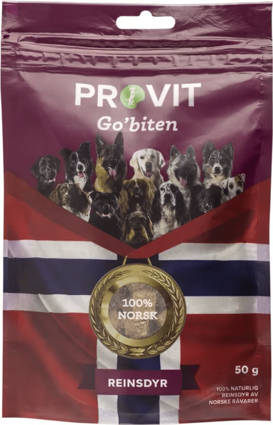 Go´biten frysetørket reinsdyrlever Godbiter til hund 50 g