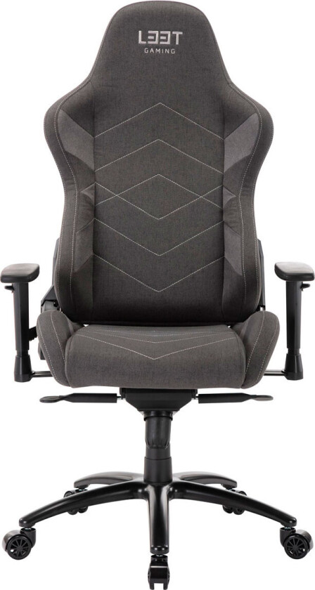 L33T Elite V4 Gaming stol (Mykt lerret) Mørkegrå