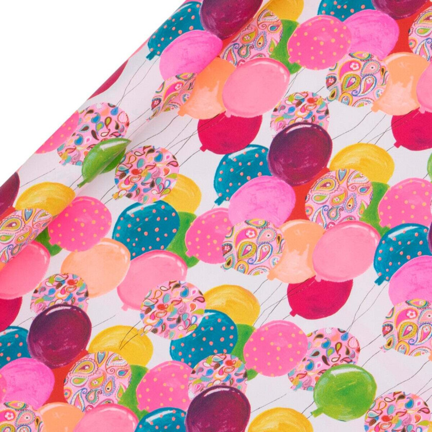 Gavepapir 4m Ps Balloons Pink