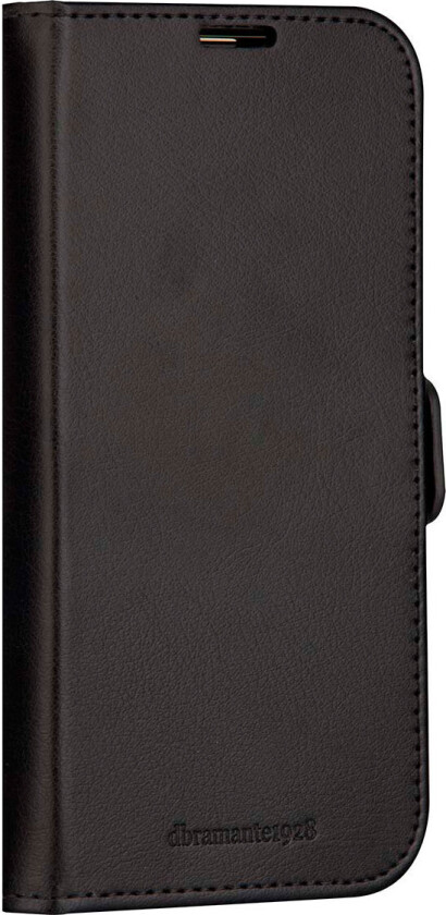 Dbramante1928 Stockholm flipcover iPhone 15 Pro Max (vegansk skinn) svart