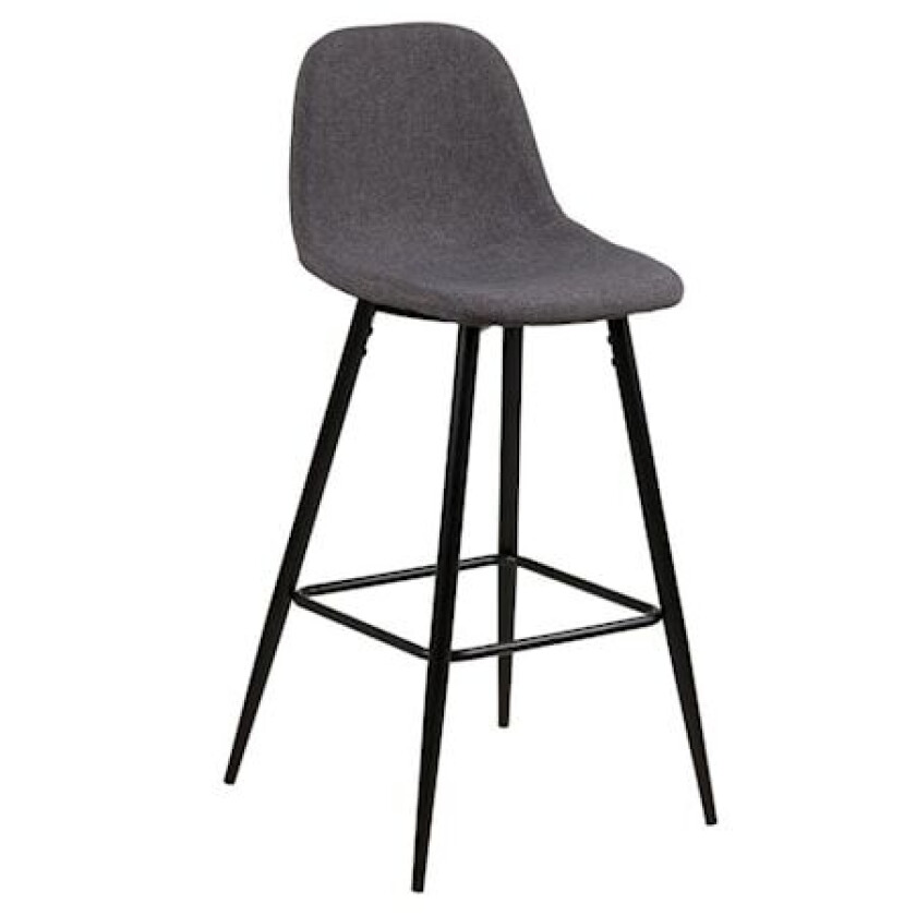 Ewald Høy Barstol Grå/Sort
